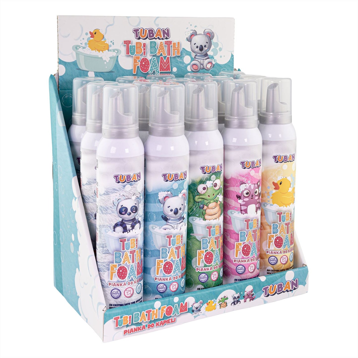 Tuban - Display Tubi Foam – Mix 15 Pcs. X 200 ml