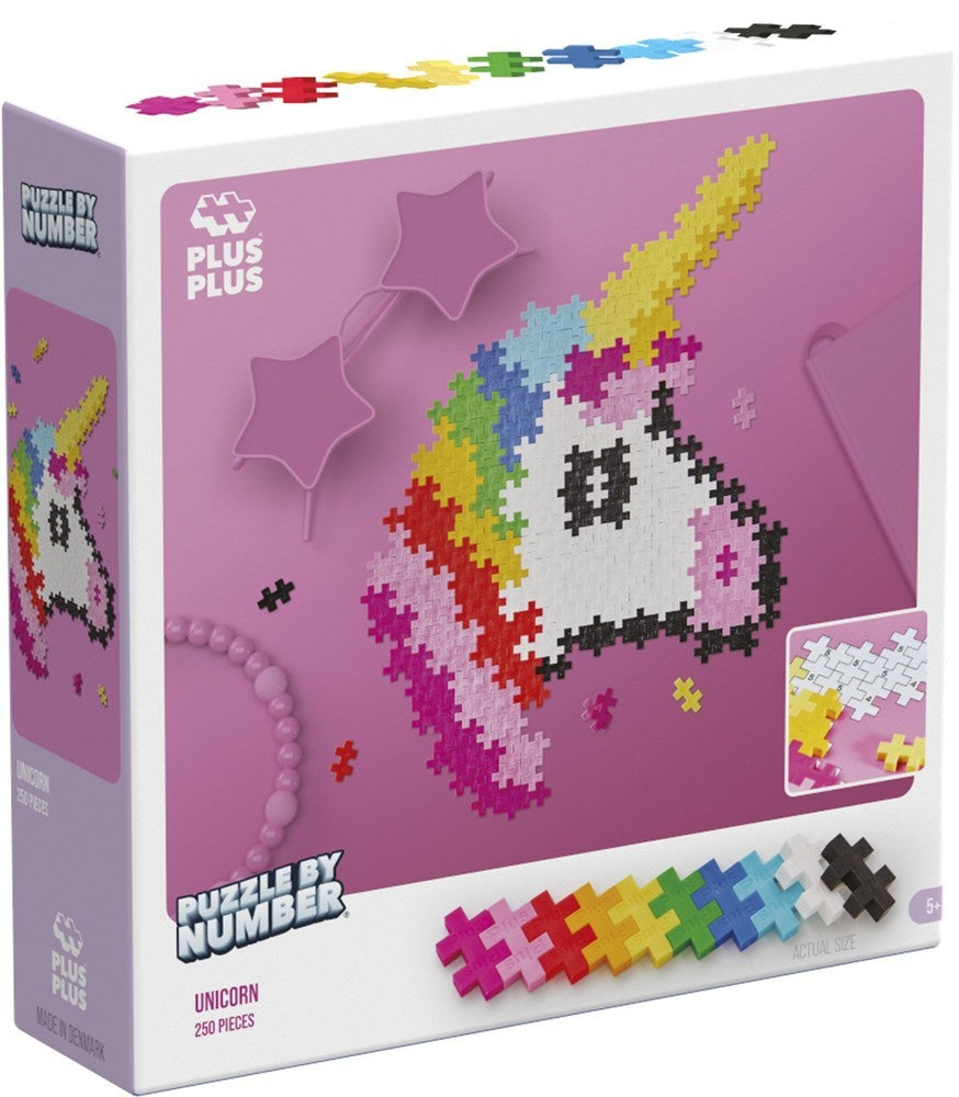 Puzzel by number unicorn
