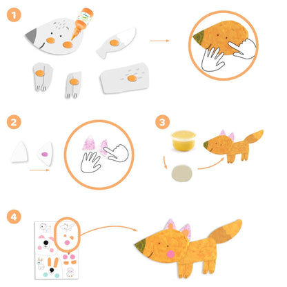 Finger painting bear