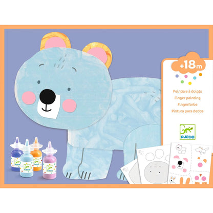 Finger painting bear