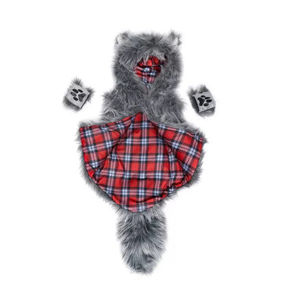 Big Bad Wolf Vest with Gloves, SIZE US 3-4